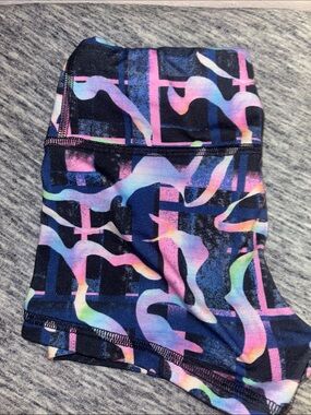 Fleo running shorts High-Waist Multicolor Abstract Print Women's Shorts